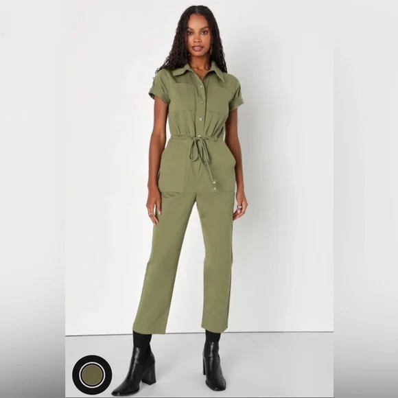 Lulus Green Jumpsuit - Picture 1 of 7